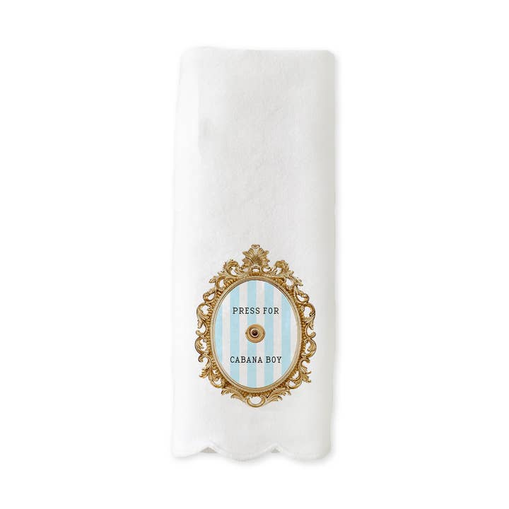 Scalloped Guest Towel - Press for Cabana Boy for wholesale by Toss Designs