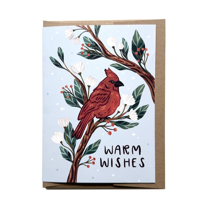 Herzliche Wünsche Blanko-Grußkarte für den Großhandel von Kristin Heldt Art