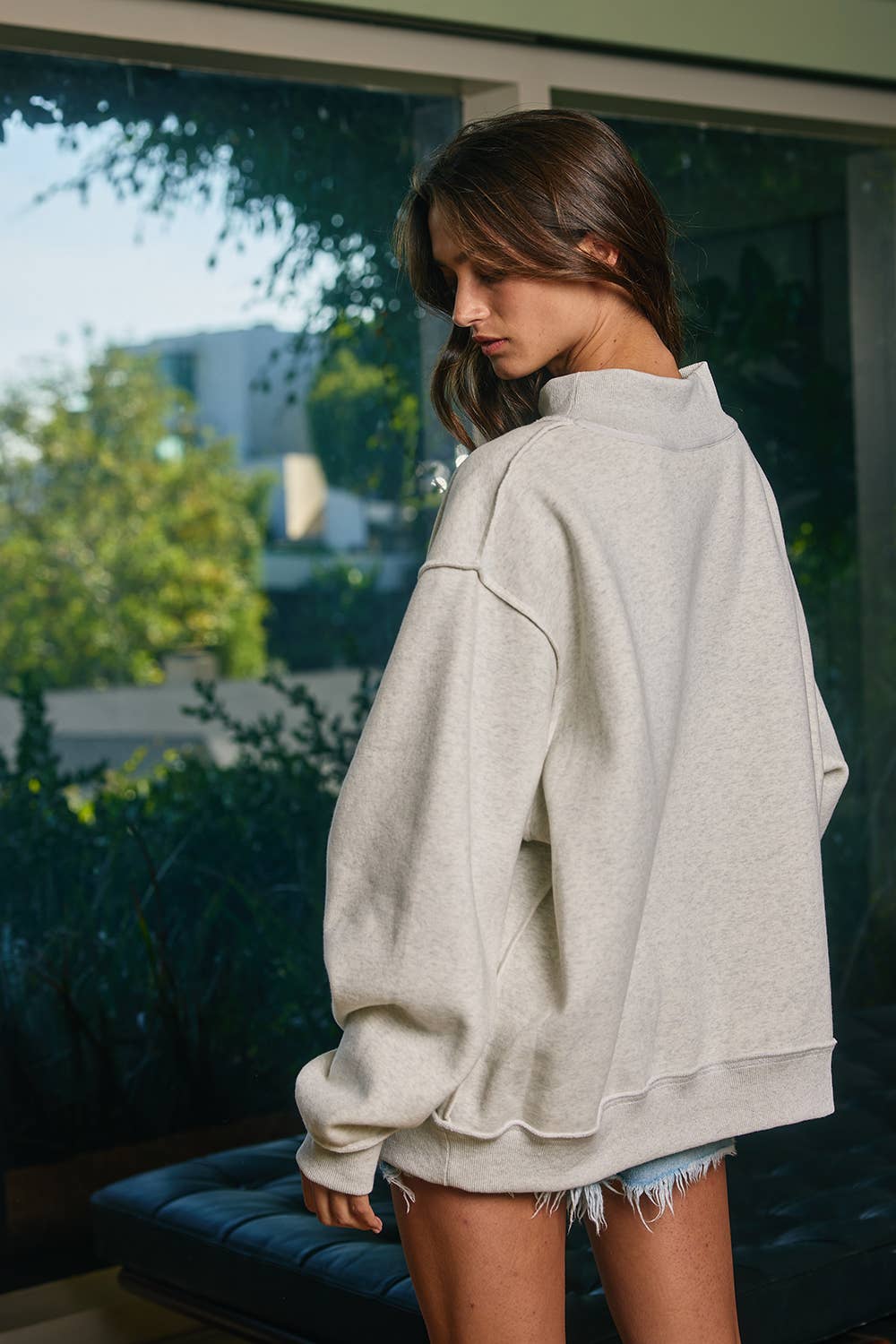 Ash grey IT2594-FREEDOM  'FREEDOM/LEGACY' Print Reversible Sweatshirt for wholesale on Faire5