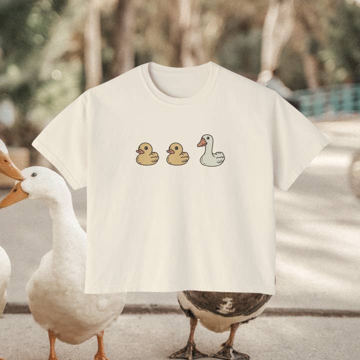 Duck Duck Goose Boxy Tee for wholesale by Duck Juice