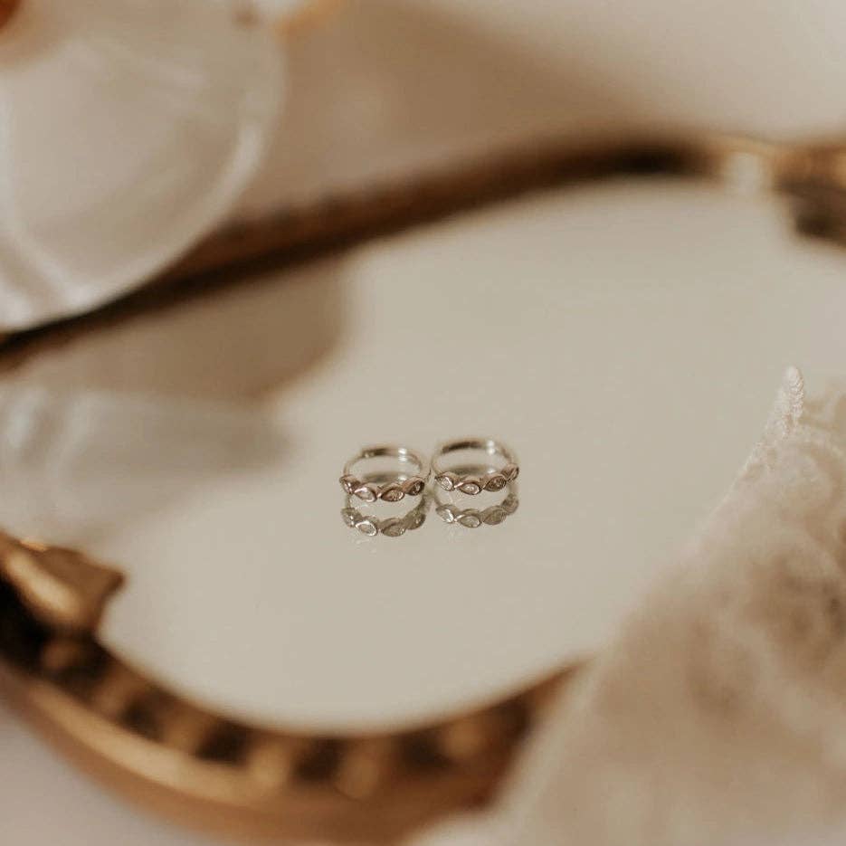 Mauve Jewelry Co. - Wholesale Huggie Earrings - May Raindrop Hoops2