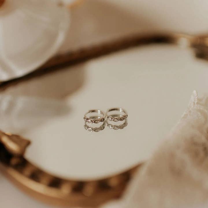 Mauve Jewelry Co. - Wholesale Huggie Earrings - May Raindrop Hoops2