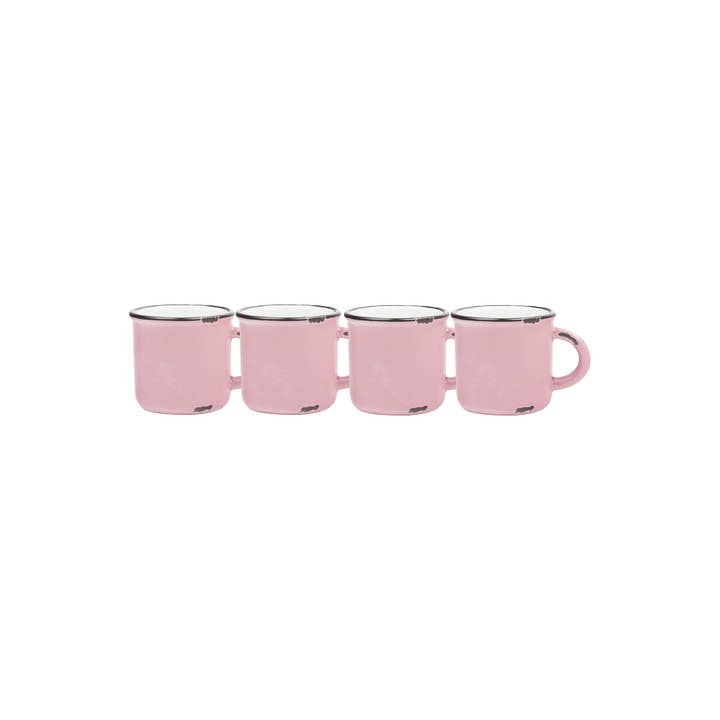 Tinware Collection Pink Espresso Cups, Set of 4 for wholesale by Canvas Home