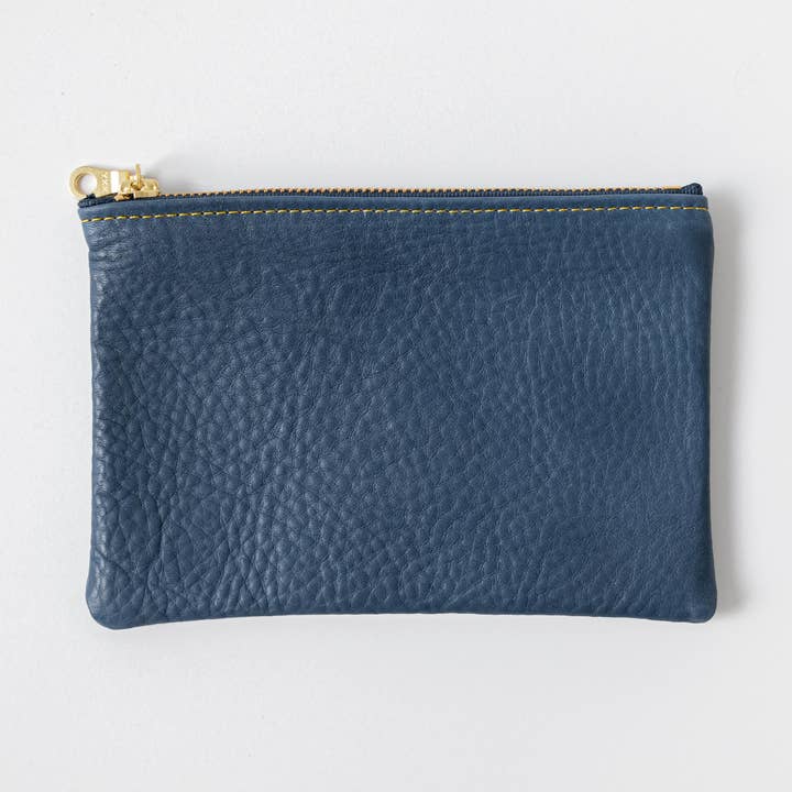 Pequeño Estuche con Cremallera Azul Ciprés para venta al por mayor de KMM & Co.