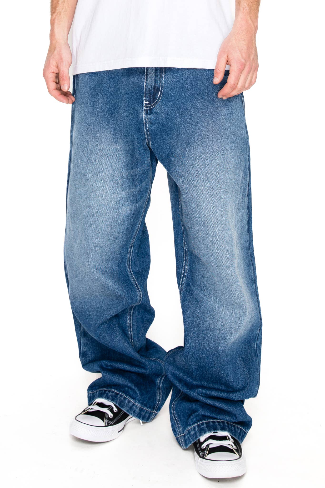 Victorious - Wholesale Jeans - Men's - DL981 Ultra Baggy Y2K Wide-Leg Denim Jeans7