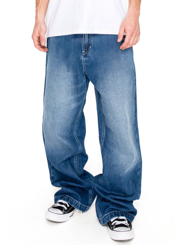 Victorious - Wholesale Jeans - Men's - DL981 Ultra Baggy Y2K Wide-Leg Denim Jeans7