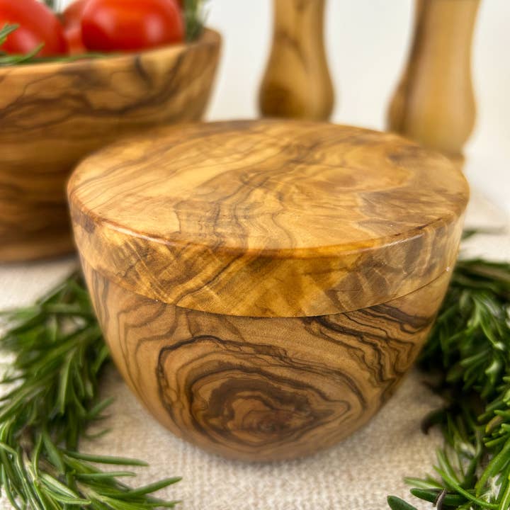 Natural OliveWood – Engroshandel Madbeholder – Oliventræ Saltkælder1