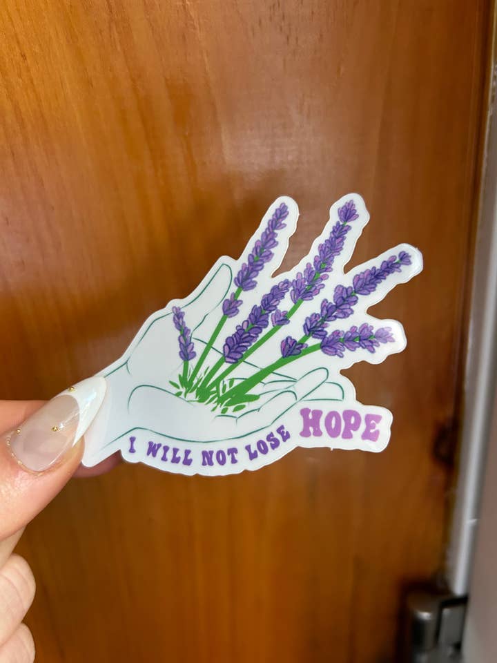 I Will Not Lose Hope- HopeCore Hand Sticker for wholesale by Pocket Bean