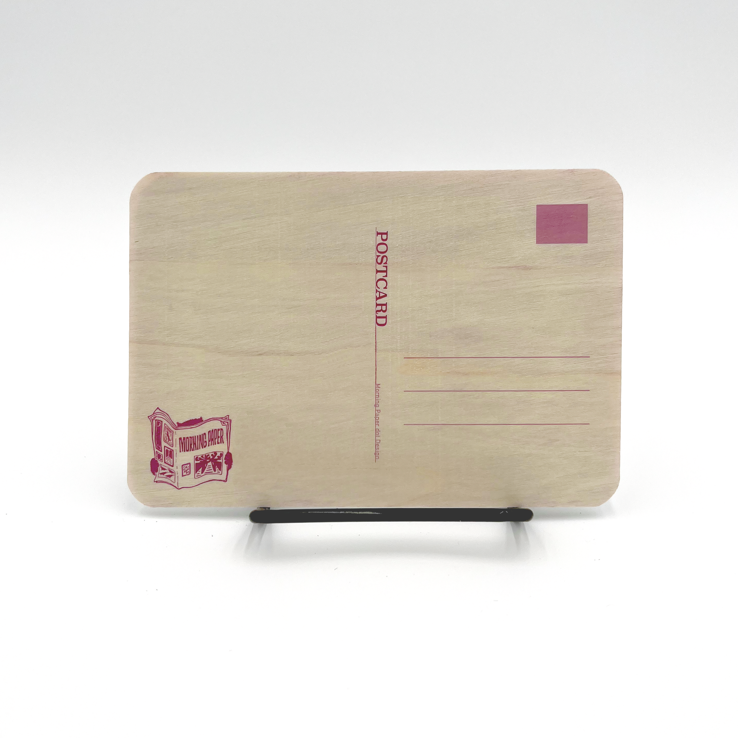 Morning Paper dot Design - Wholesale Postcard - Cave and tree on aspen or red cedar wood postcard11