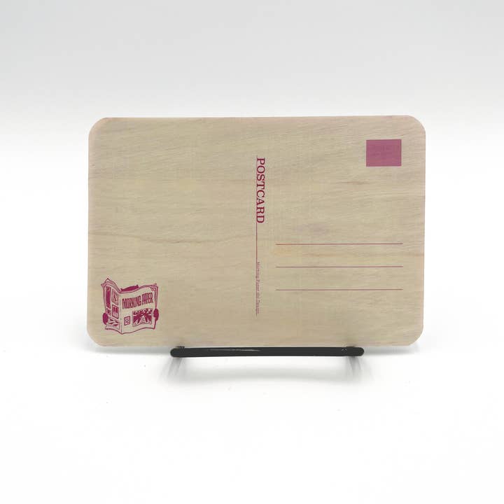 Morning Paper dot Design - Wholesale Postcard - Cave and tree on aspen or red cedar wood postcard11