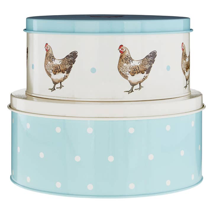 Interiors by Premier – wholesale Food storage container – Mrs Henderson Round Cake Tins