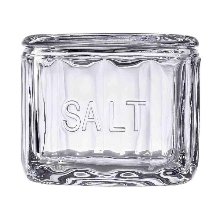 Glass Salt Cellar with Lid for wholesale by TableCraft Products Company