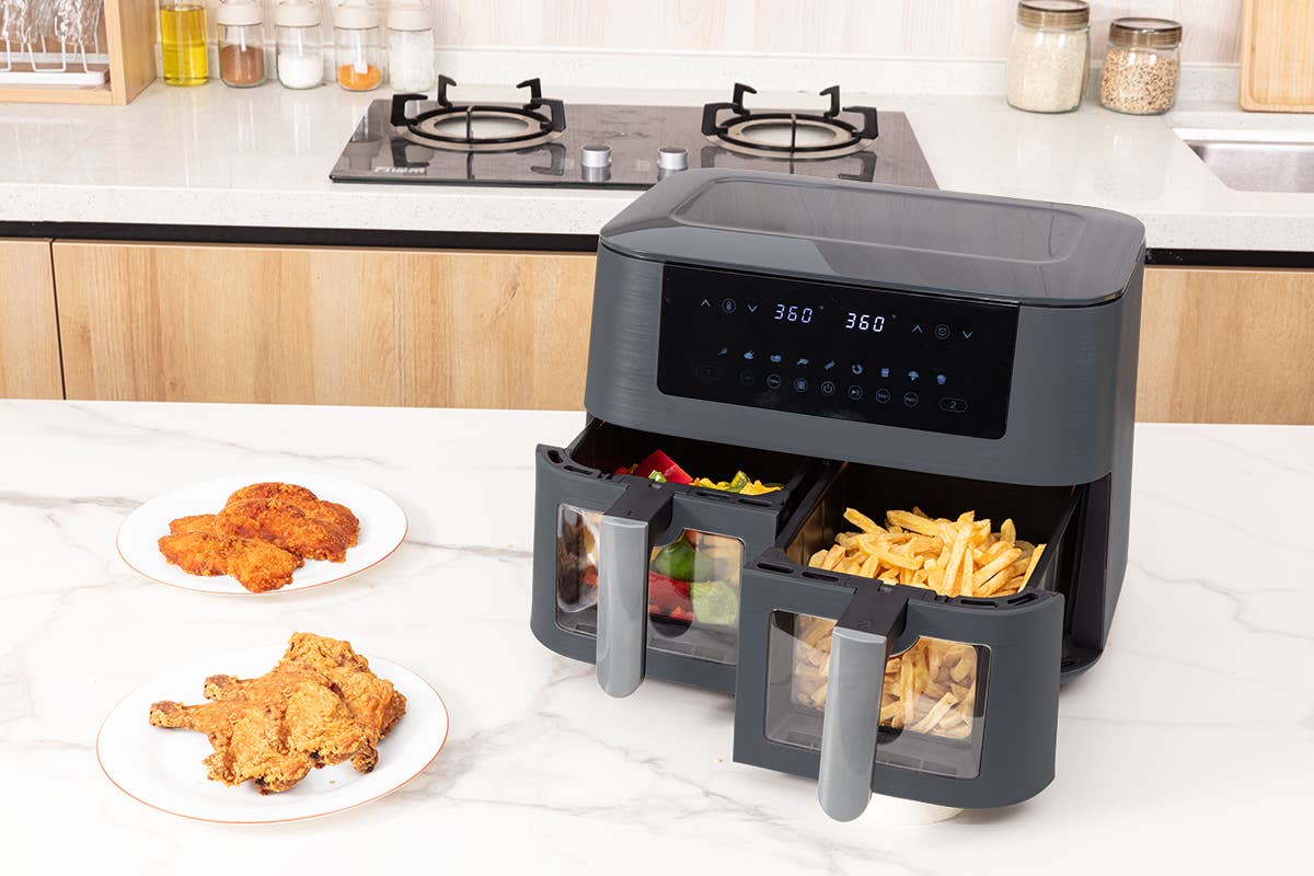 Holstein Housewares - Wholesale Kitchen Appliance - Holstein Housewares 8.4 QT DUAL BASKET DIGITAL AIR FRYER7