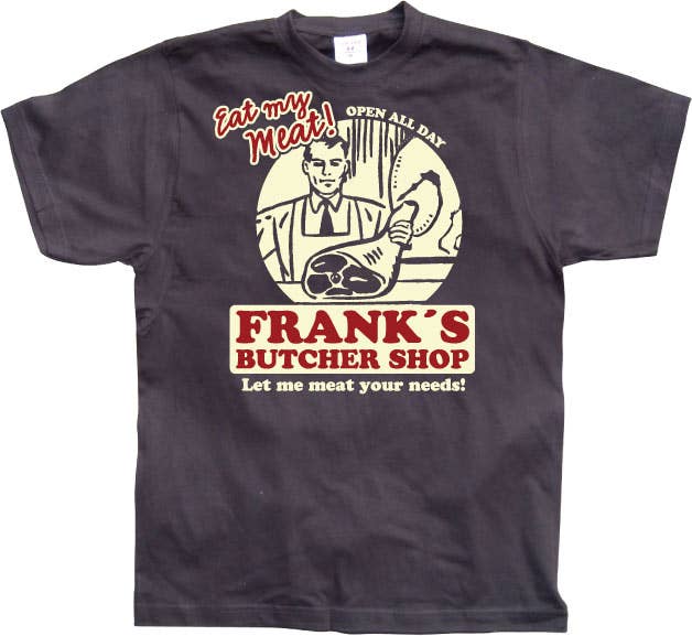 Hybris Production AB – wholesale Screen printed t-shirt – unisex – Frank's Butcher Shop T-Shirt1