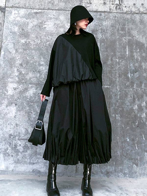 Stylish Black Solid Color High Waisted Wide Leg Pants for wholesale on Faire5