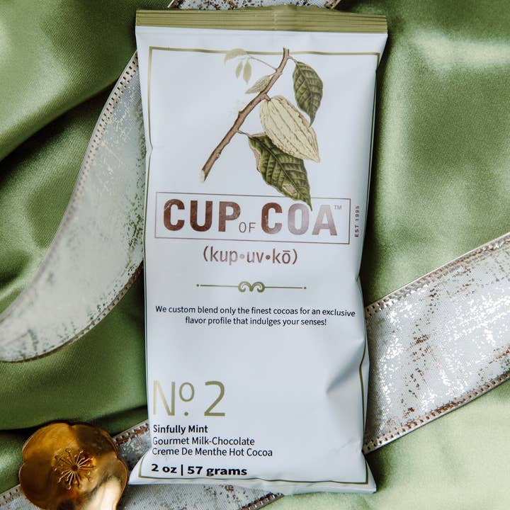 Cup of Coa Inc. - Wholesale Hot Cocoa Mix/Kit - Case of 48 Single Serves | No. 2 Sinfully Mint1