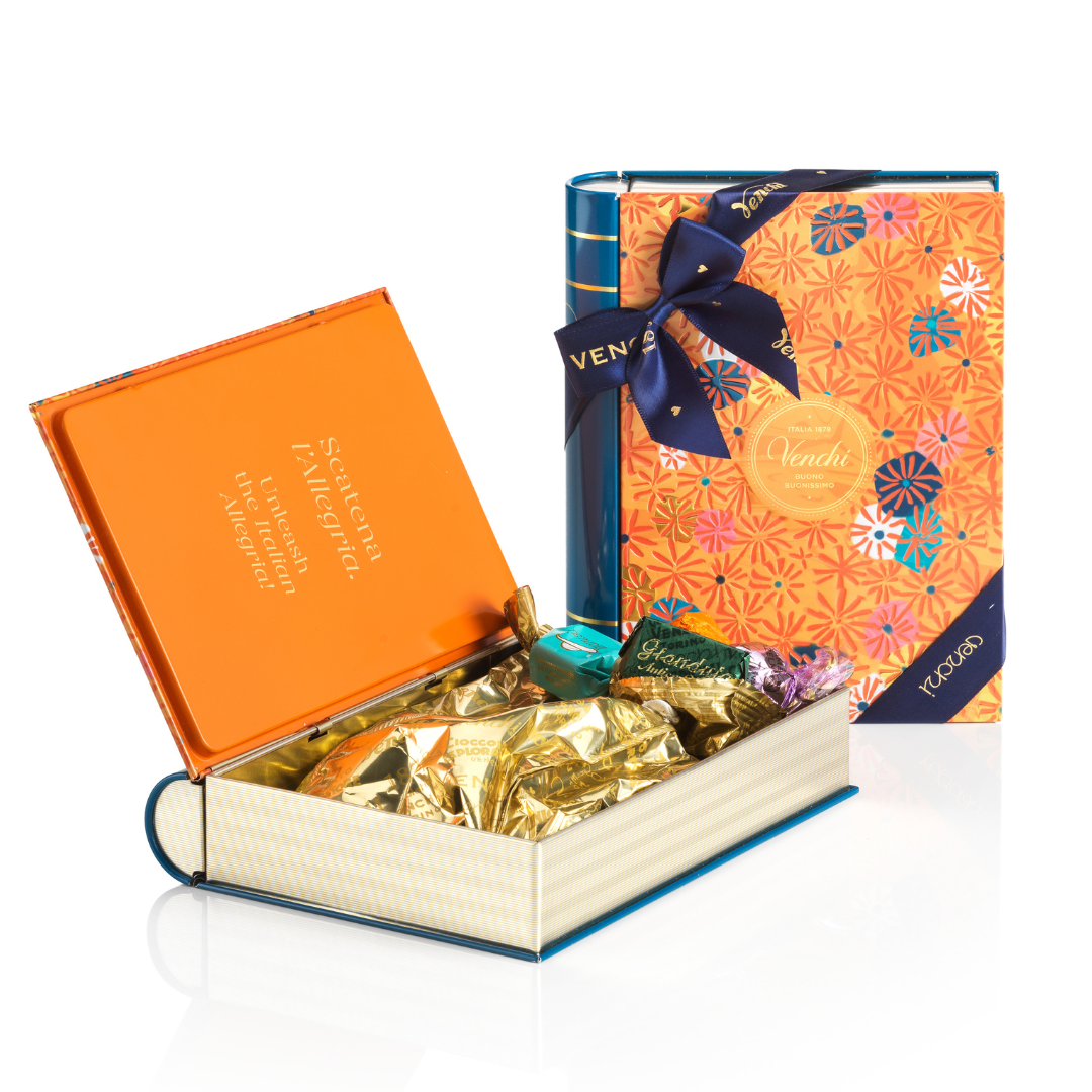 Venchi - Wholesale Chocolate Box - Murrine Large Book Box - Assorted Gourmet Italian Chocolate3