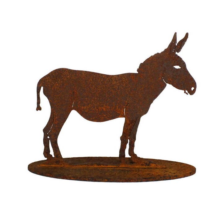 Petit art de jardin avec support d'âne pour la vente par Overwrought