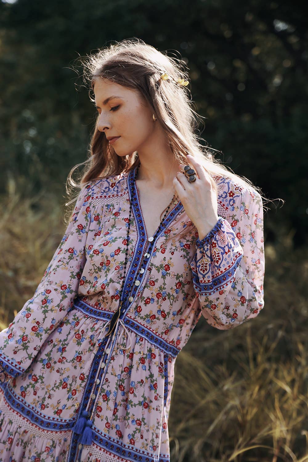 Alannah Maxi Dress - Dawn Pink for wholesale on Faire8