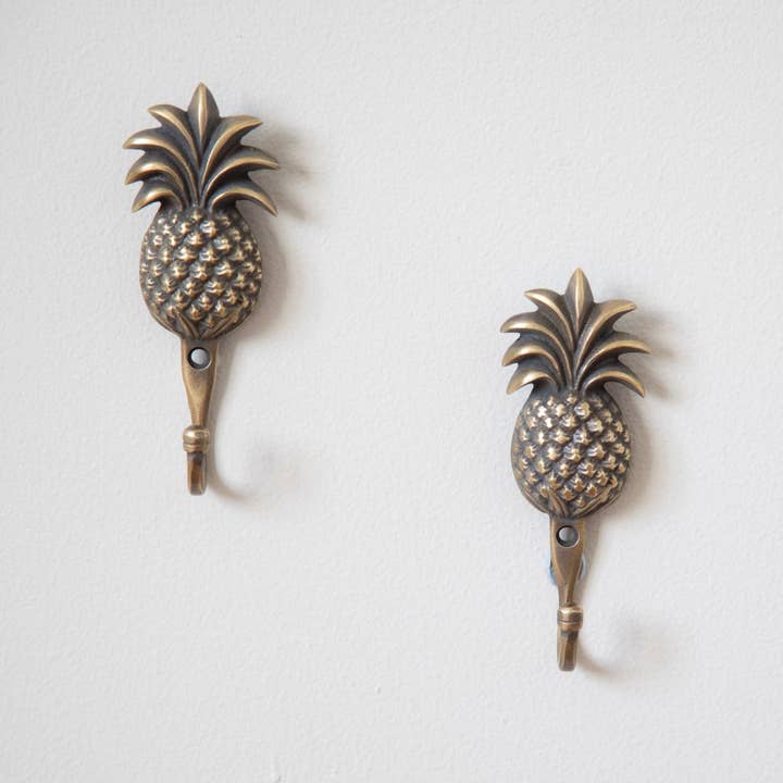 Pineapple Brass Wall Hook for wholesale by Jak Jak Home