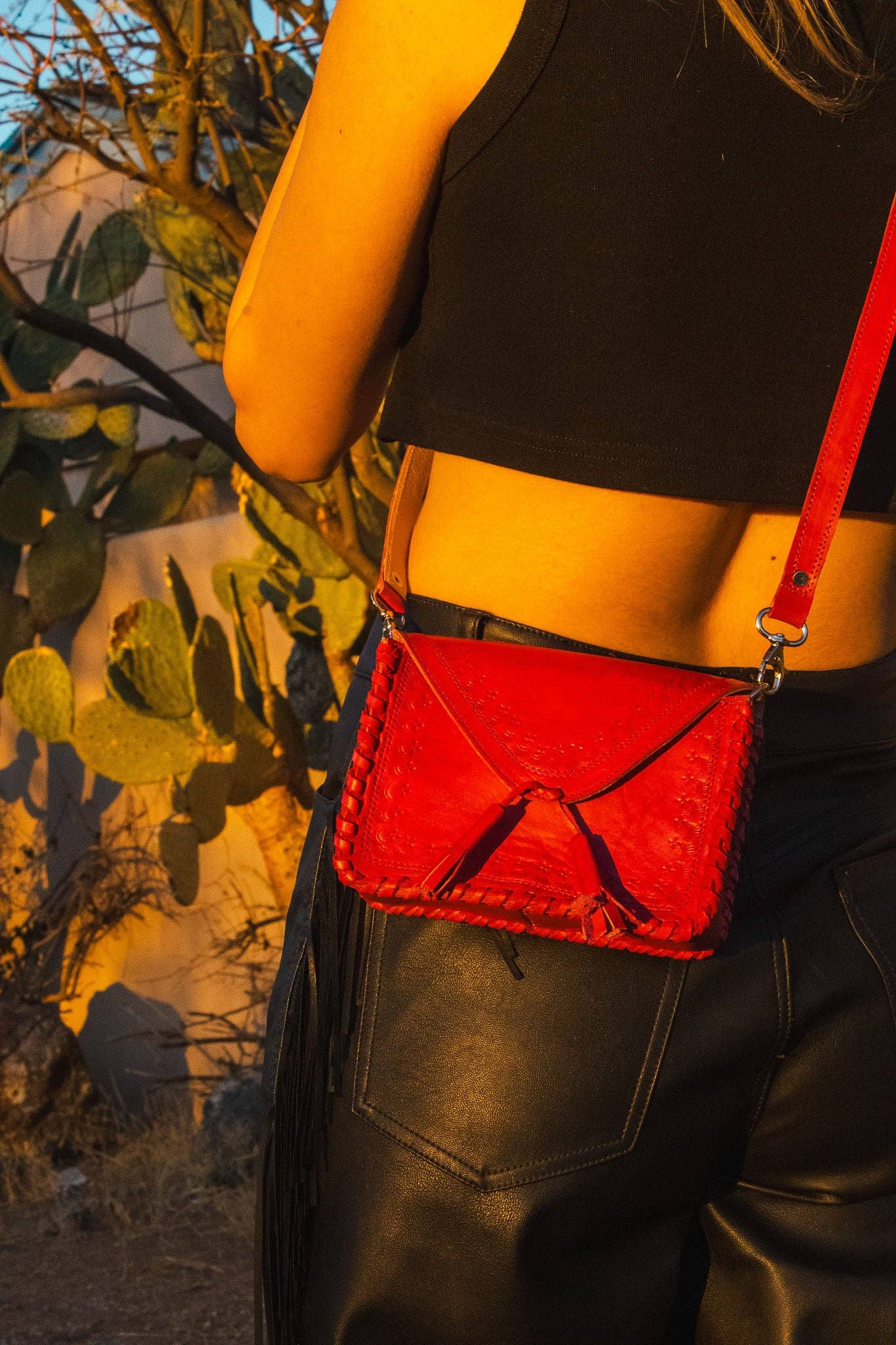 Adela Artisan Made LLC - Wholesale Crossbody Bag - Women's - Mini Tassels Crossbody - 3 colors3