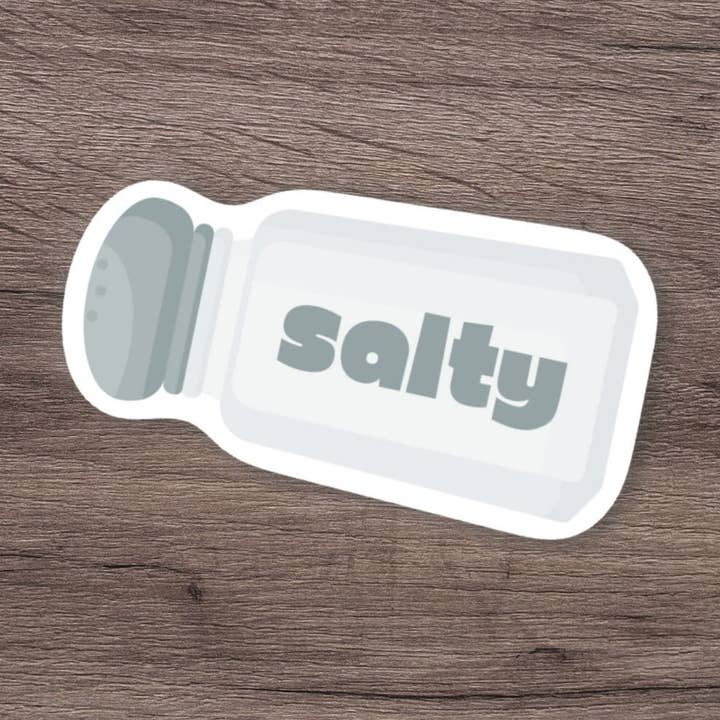Salty Sticker | Cute Sticker | Laptop Sticker for wholesale by Riley Lorraine Co.
