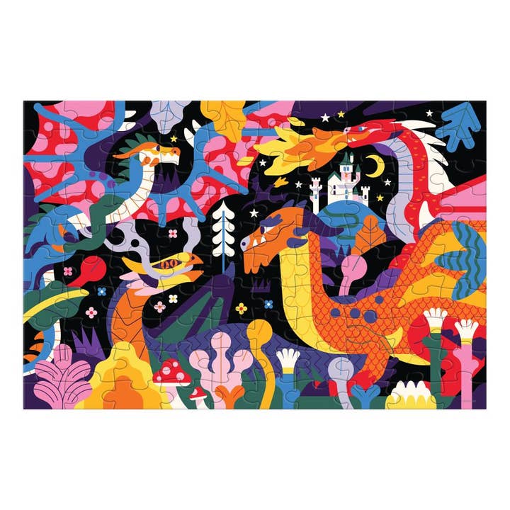 Bobangles - Wholesale Puzzle – Child - Mudpuppy 100 Pc Glow Puzzle - Dragons1