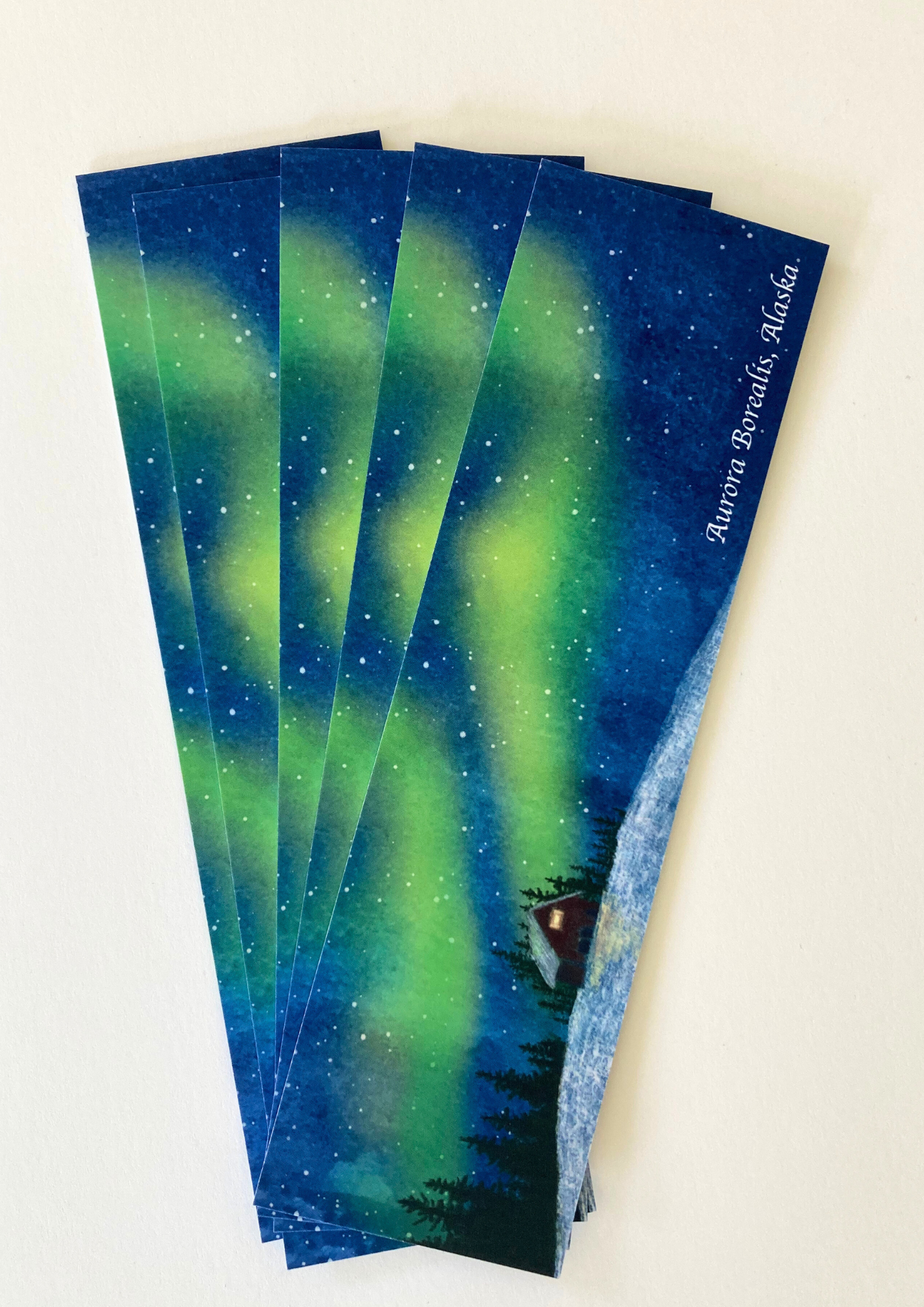 Tiny Nest Studio – wholesale Bokmärke – Norrsken bokmärke2