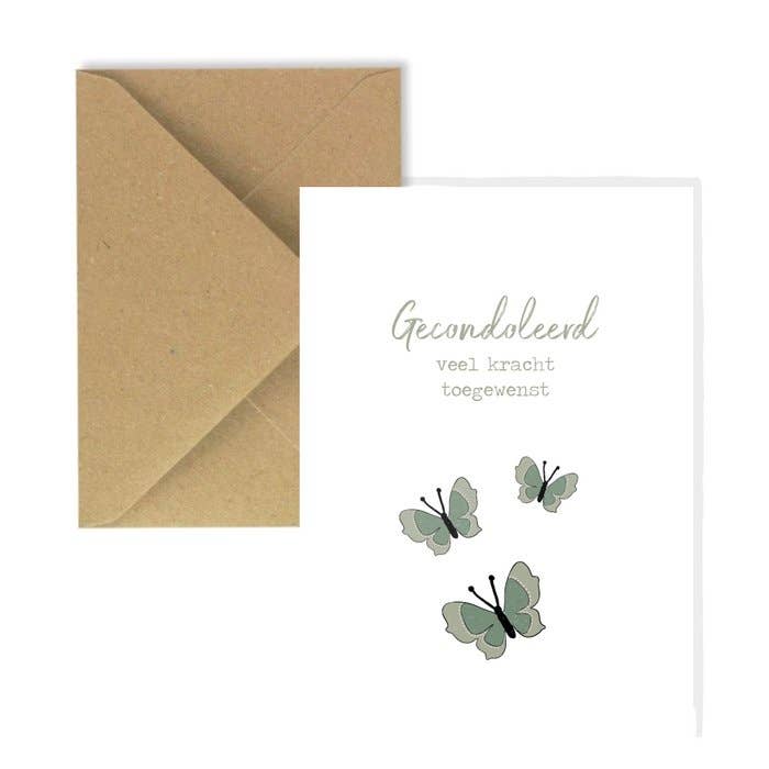 Thalien - Wholesale Sympathy Card - Map condoled