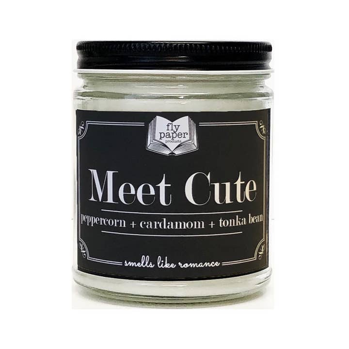 Fly Paper Products - Wholesale Jar/Filled Candle - Meet Cute 9oz Glass Candle Peppercorn + Cardamom + Tonka