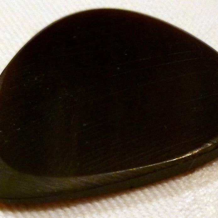 US Blues Artist Quality Guitar Picks - Wholesale Musical Instrument - Exotic Black Horn (Pack of 3 Picks)1