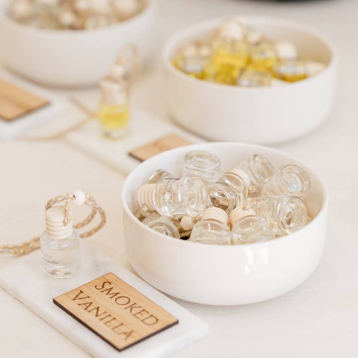 Ivy & Sage Collection - Vente Huile parfumée - Diffuseur de Voiture Vanille Fumée – Pomme, Musc & Bois4