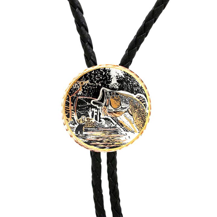 COPPER ARTS INC. - Wholesale Woven Necklace - BT 84 Fisherman Bolo Tie