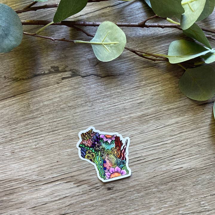 Ink + Splash - Wholesale Sticker - Sticker - Wisconsin Zentangle1