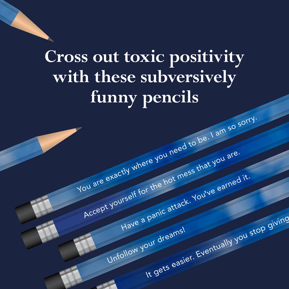 Chronicle Books - Wholesale Pencil - Disappointing Affirmations Pencils5
