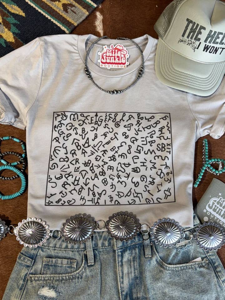 Cattle Brands Graphic Tee for wholesale by Wild Junkie