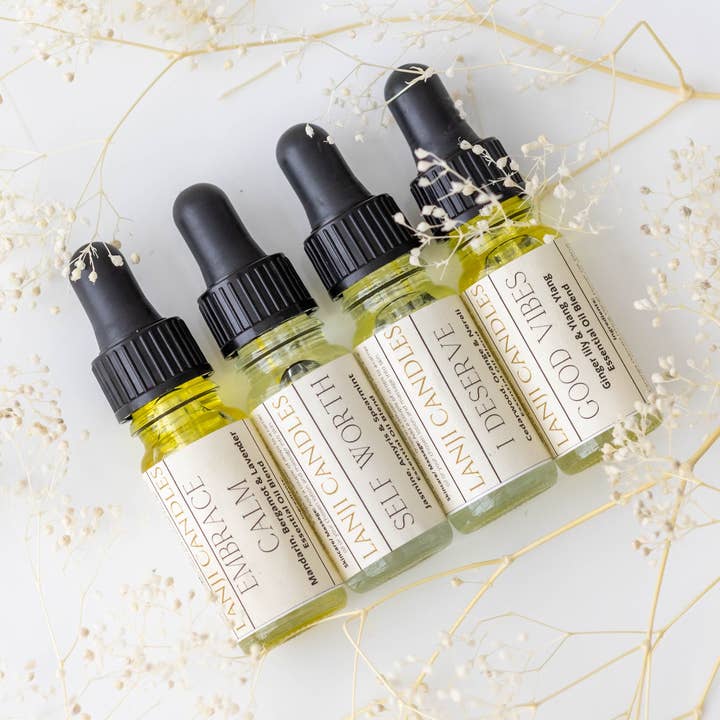 Huiles essentielles 10 ml pour la vente par Lanji candles