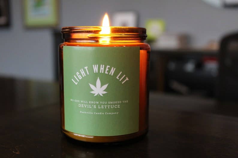 Nashville Candle Company - Wholesale Jar/Filled Candle - Light When Lit - No One Will Know You Smoked The Devil's Let