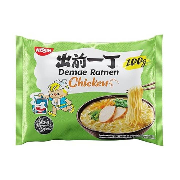 Nissin Demae Ramen Noodles Instantanee Pollo 100 g per la vendita all'ingrosso da parte di utoppa GmbH