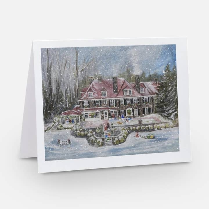 Carte-note blanche Tradition SnowPeople Rockhill Farm PA pour la vente par SnowPeople