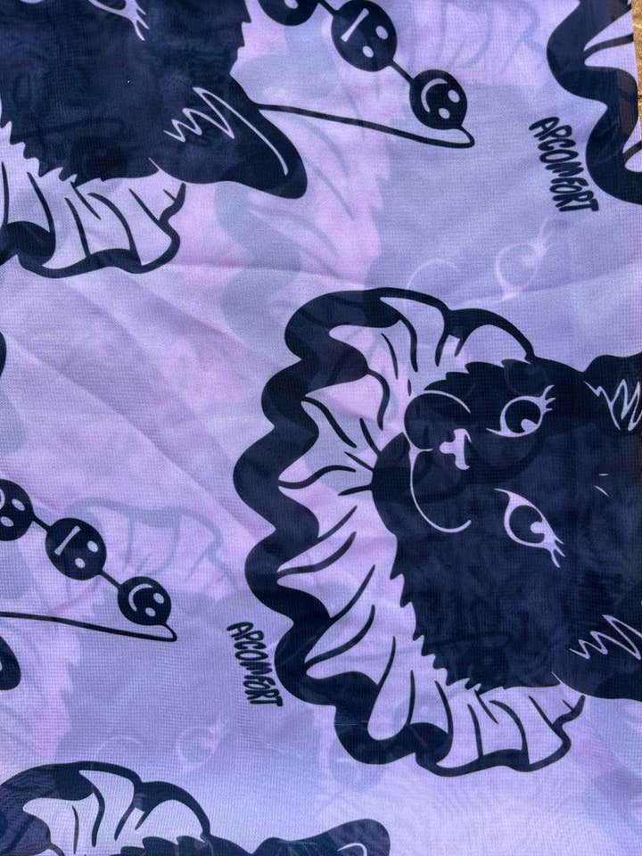 Bandana transparent en forme de clown en forme de chat noir pour la vente par Apcomfort