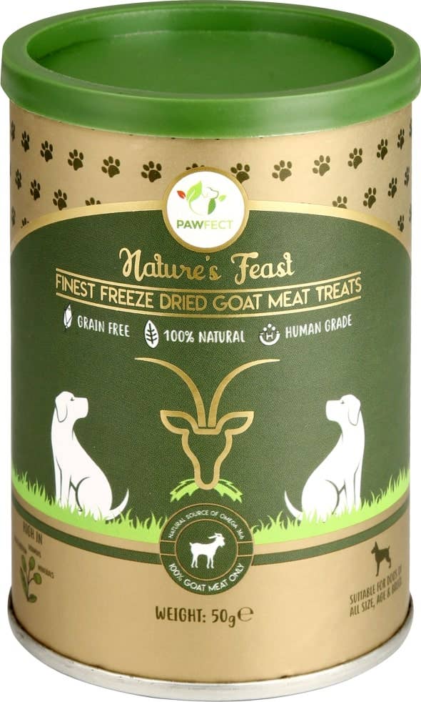 Finest Petfoods – wholesale Pet treats – Dog – PawFect FREEZE DRIED TREATS Goat 50 gr.0