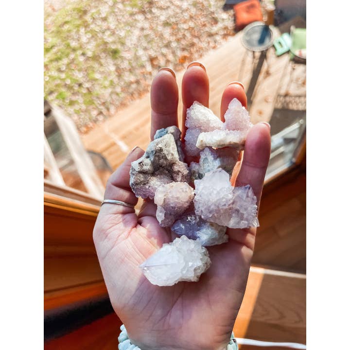Tumbledshop - Wholesale Spiritual stone/crystal - Spirit Quartz, Aura Quartz Crystal Cluster Cactus Quartz4