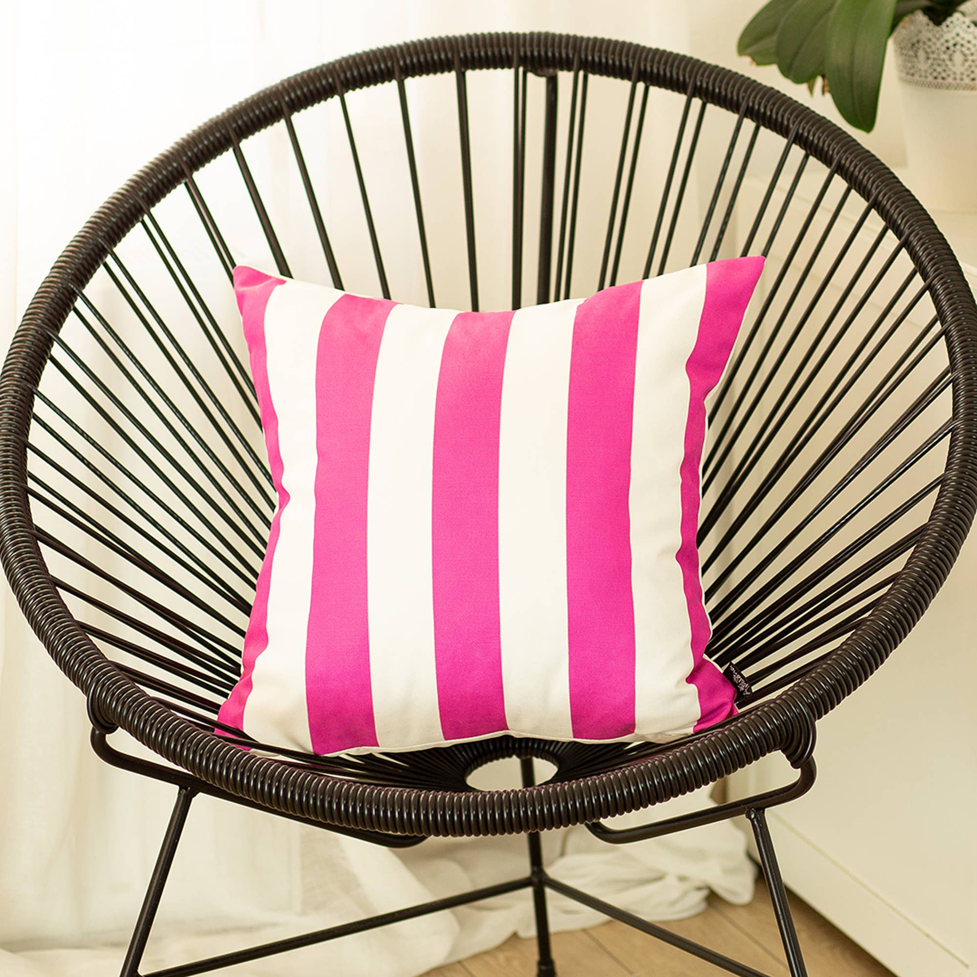 MIKE & Co.   NEW YORK - Wholesale Throw Pillow Cover - Geometric Stripes Square 18" Throw Pillow Cover1
