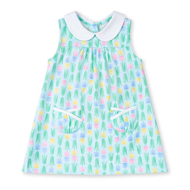 Printed Knit Tulip Pocket Dress for wholesale by Florence Eiseman