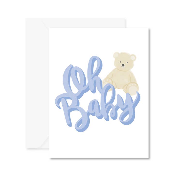 Abate Graphics - Wholesale Baby Card - Oh Baby Newborn Baby Card, A2 Greeting Card