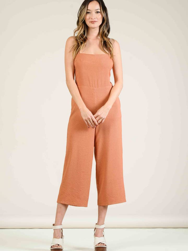 Lucca Couture - Venta al por mayor Peto - Mujer - MONO CULOTTE LCR4081-CATINIA | RAYA ÁMBAR
