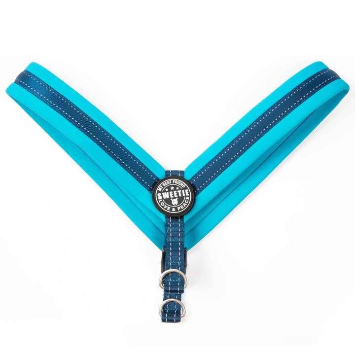 Q-Fit Dog Harness Sky Blue for wholesale by Max & Molly