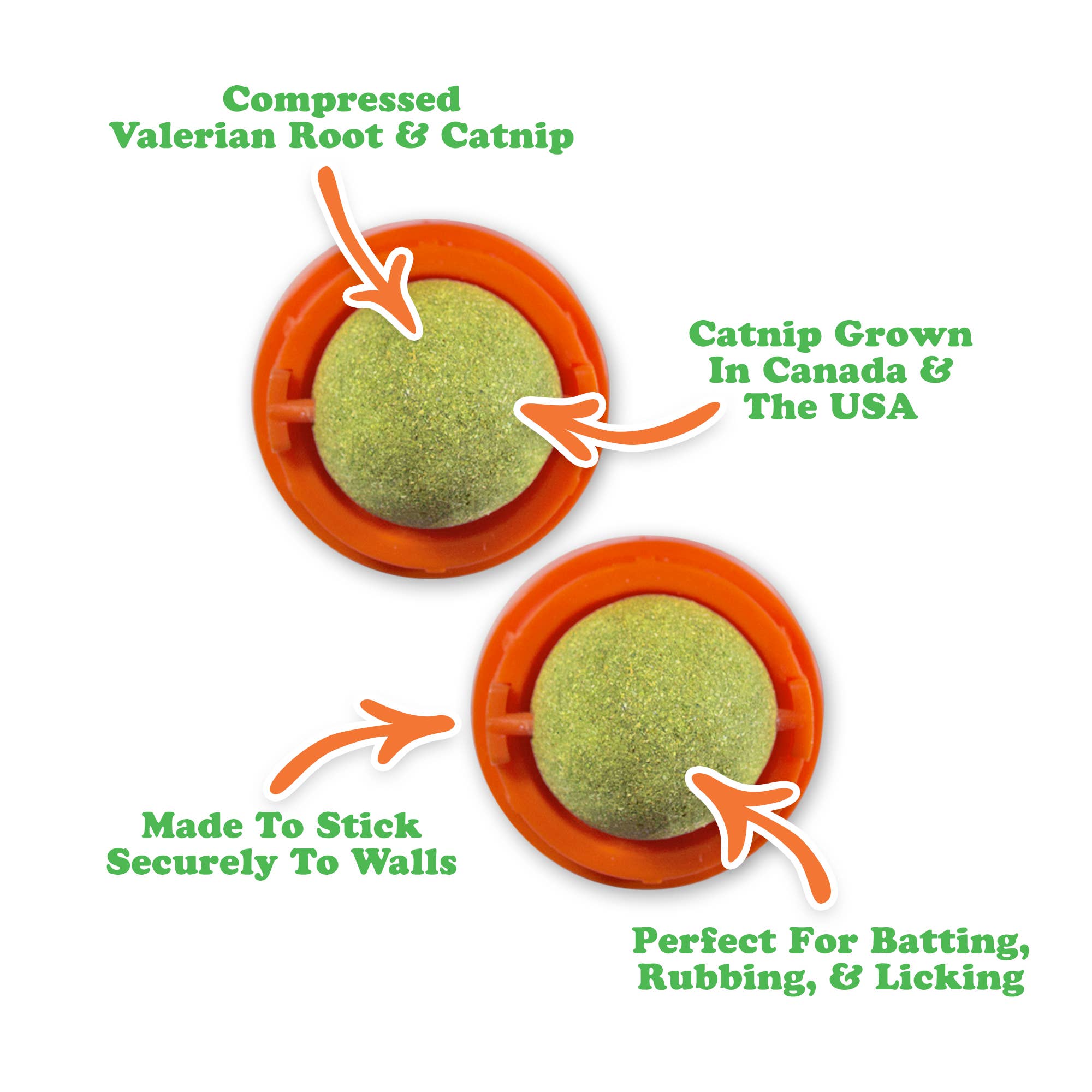 SmarterPaw | Meowijuana & Doggijuana - Vente Jouet – chat - Meowijuana® Kalico Kush Stick 'n' Lick Herbe à Chat Compressée 2pk1