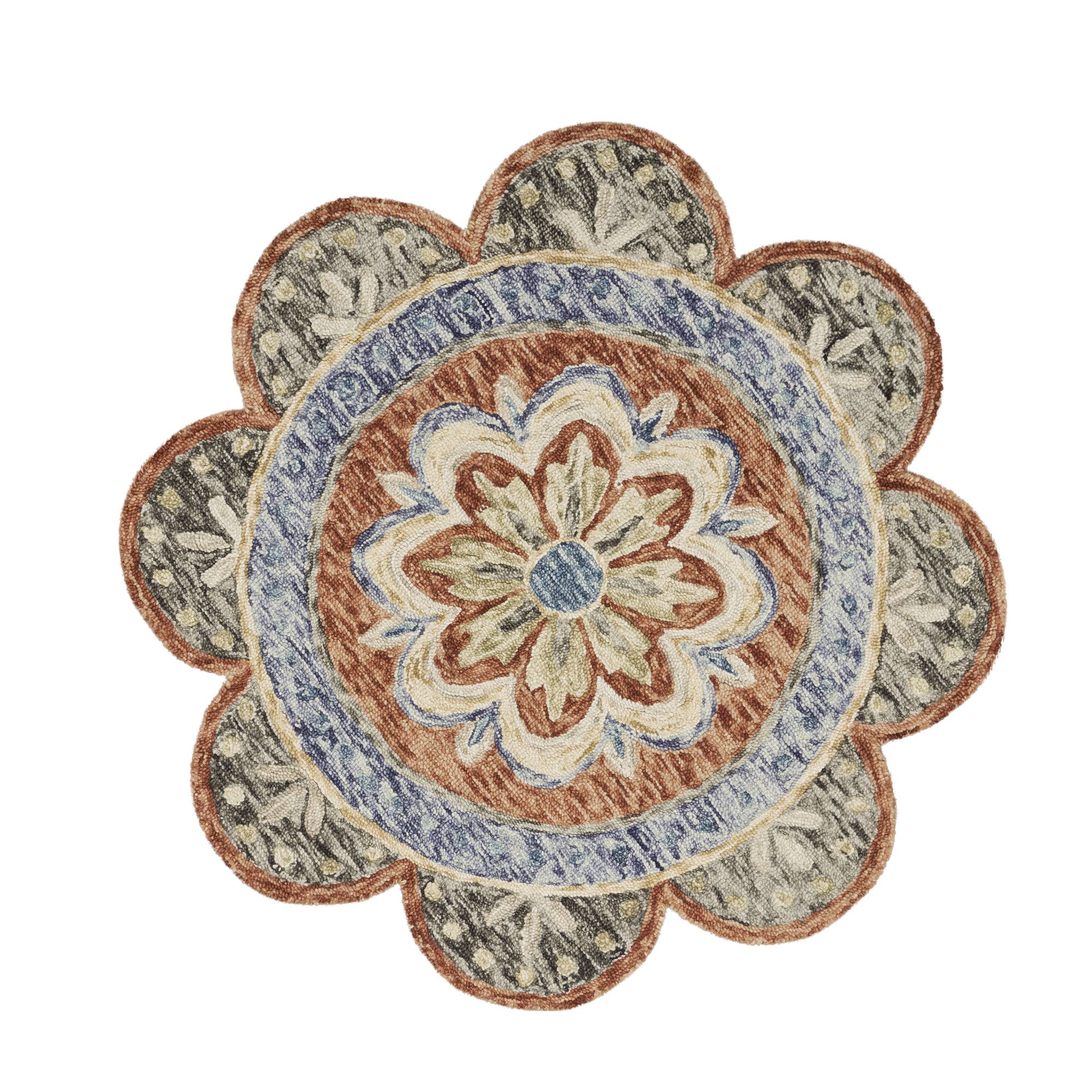 LR Home - Wholesale Area Rug - Nia Classic Scalloped Edge Hand-Tufted Wool Indoor Area Rug17